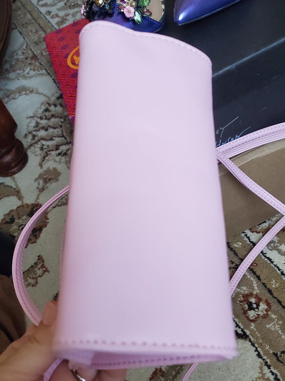 Telfar Small Shopping Bag Crossbody in Light Pink - Picture 7 of 10